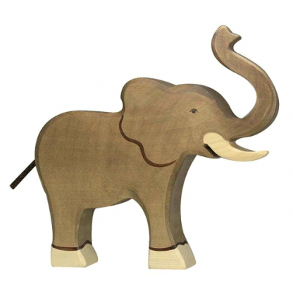 Elefant Rüssel hoch von Holztiger