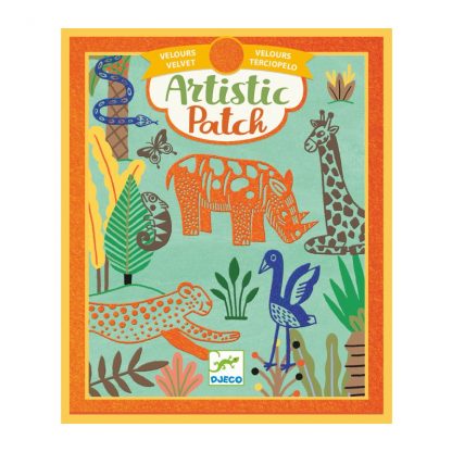 Artistic Patch Samt Wilde Tiere