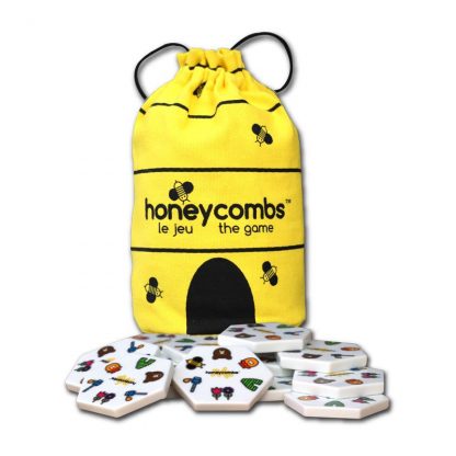 Honeycombs Legespiel im gelben Spielbeutel
