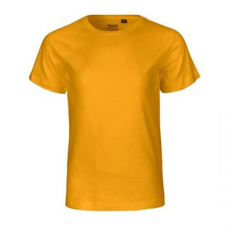 gelbes Kinder T-Shirt aus Biobaumwolle