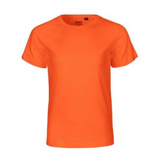 oranges Kinder T-Shirt aus Biobaumwolle