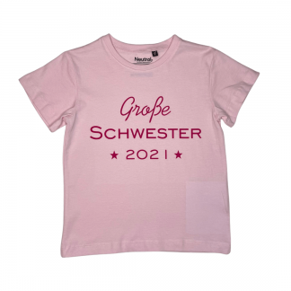 T-Shirt rosa Große Schwester