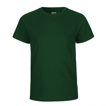 dunkelgrünes Kinder T-Shirt aus Biobaumwolle