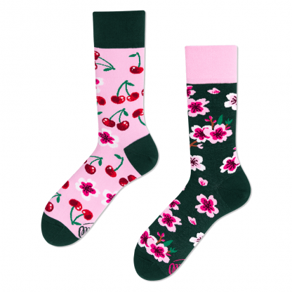 Many Mornings Socks Cherry Blossom Regular