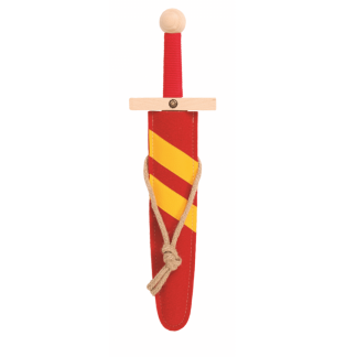 Schwertset Lancelot rot 42 cm