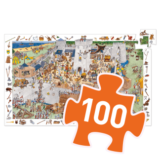 Puzzle Observation Ritterburg 100 Teile Djeco