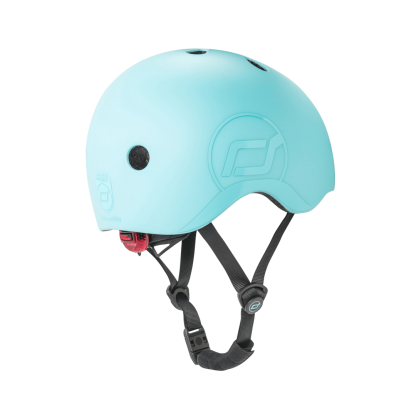 Scoot and Ride Helm S-M blueberry LED Licht