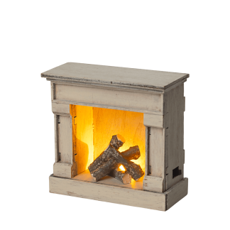 Maileg Offener Kamin Fireplace mit Licht