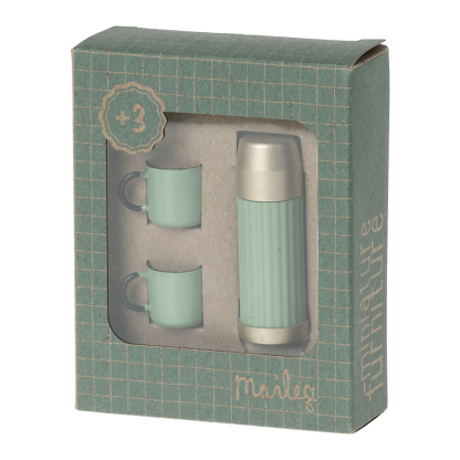 Maileg Thermos and Cup mint Box