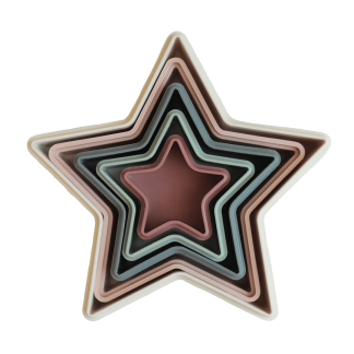 Mushie Steck-/Stapelspiel Nesting Stars