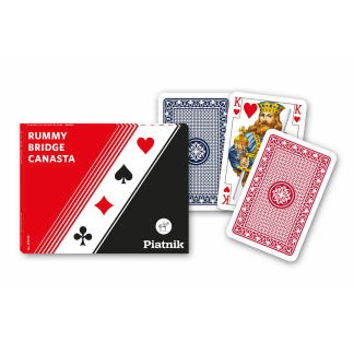 Rummy Bridge Canasta Standard Doppelpack Kartenspiel Piatnik