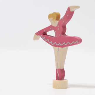Grimms Steckfigur Ballerina rubinrot