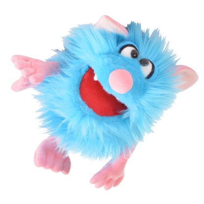 Living Puppets Handpuppe blaues Monster Schorsch