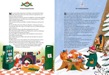 Vorlesebuch wie die Tierkinder auf Weihnachten warten Vorleseadventkalender Innenansicht 2