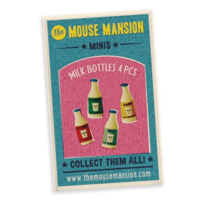 Das Mäusehaus Minis Miniatur Milchflaschen 4er Set Cover